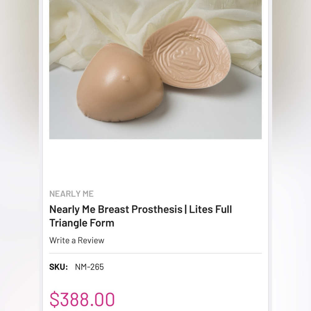 Nearly me prosthesis for breast
